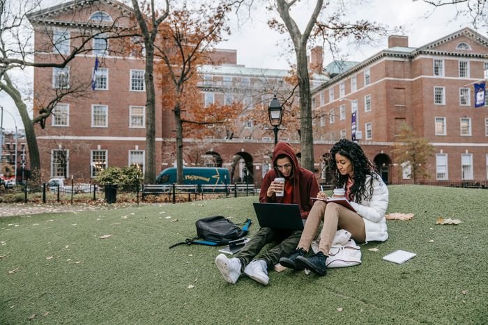 Student on campus